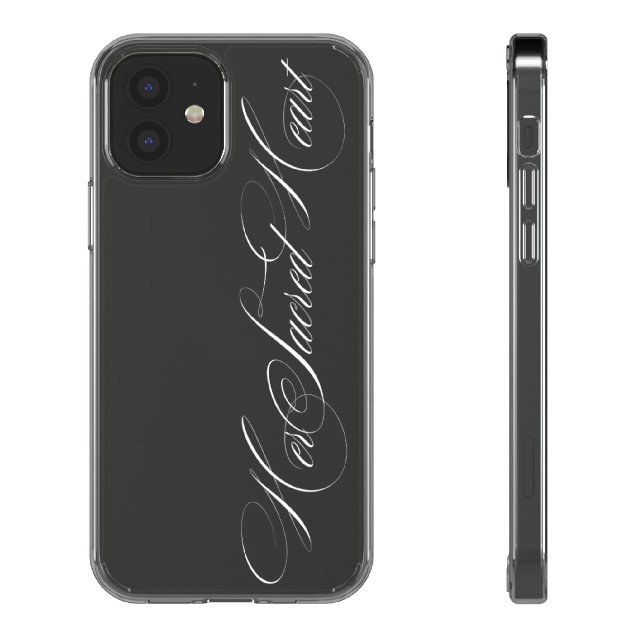 clear sacred heart case