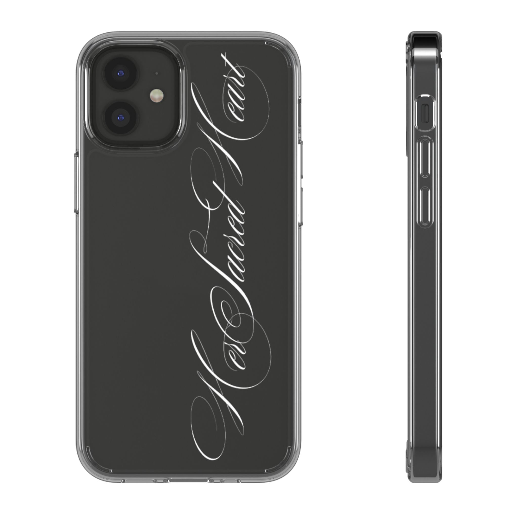 clear sacred heart case