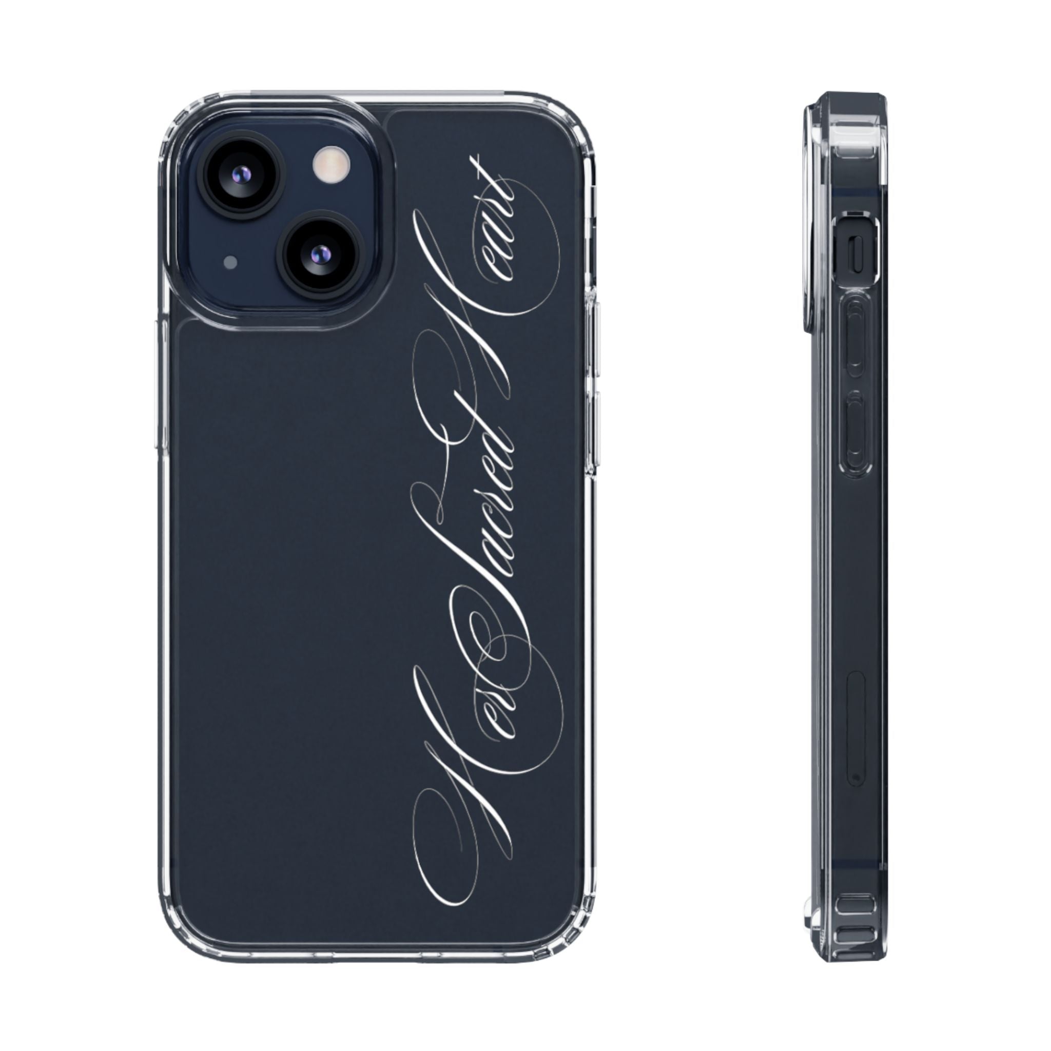 clear sacred heart case