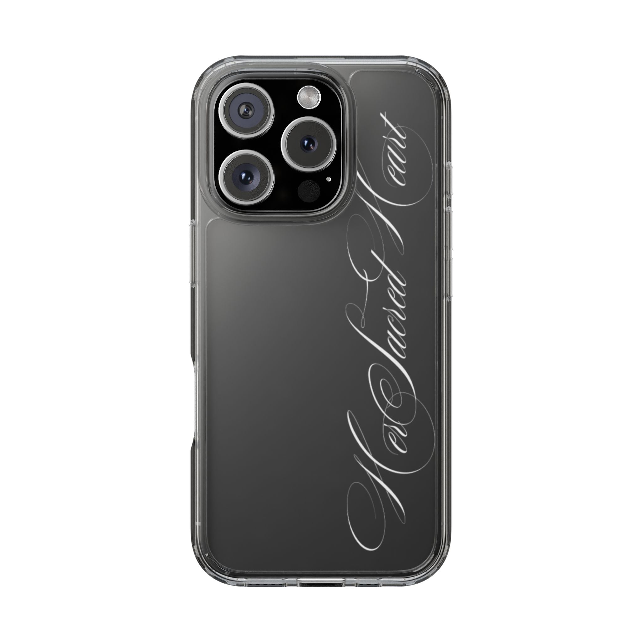 clear sacred heart case