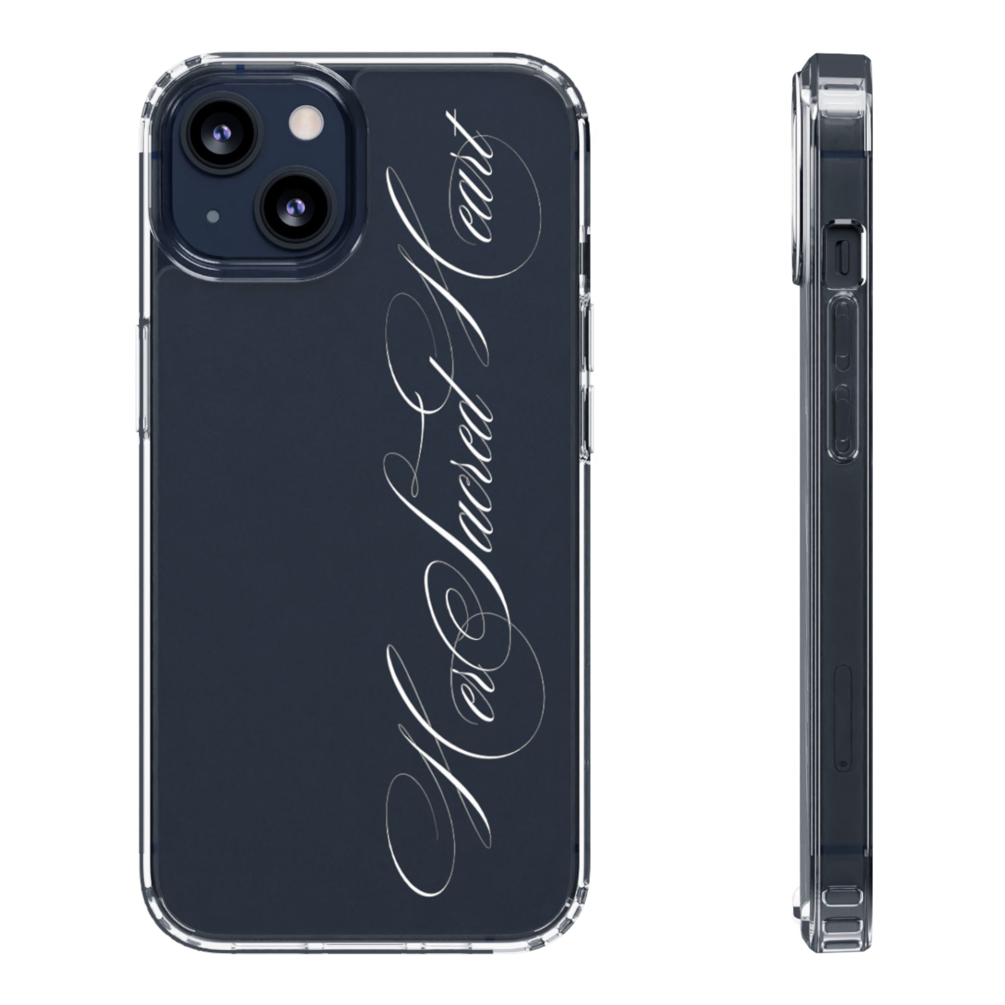 clear sacred heart case