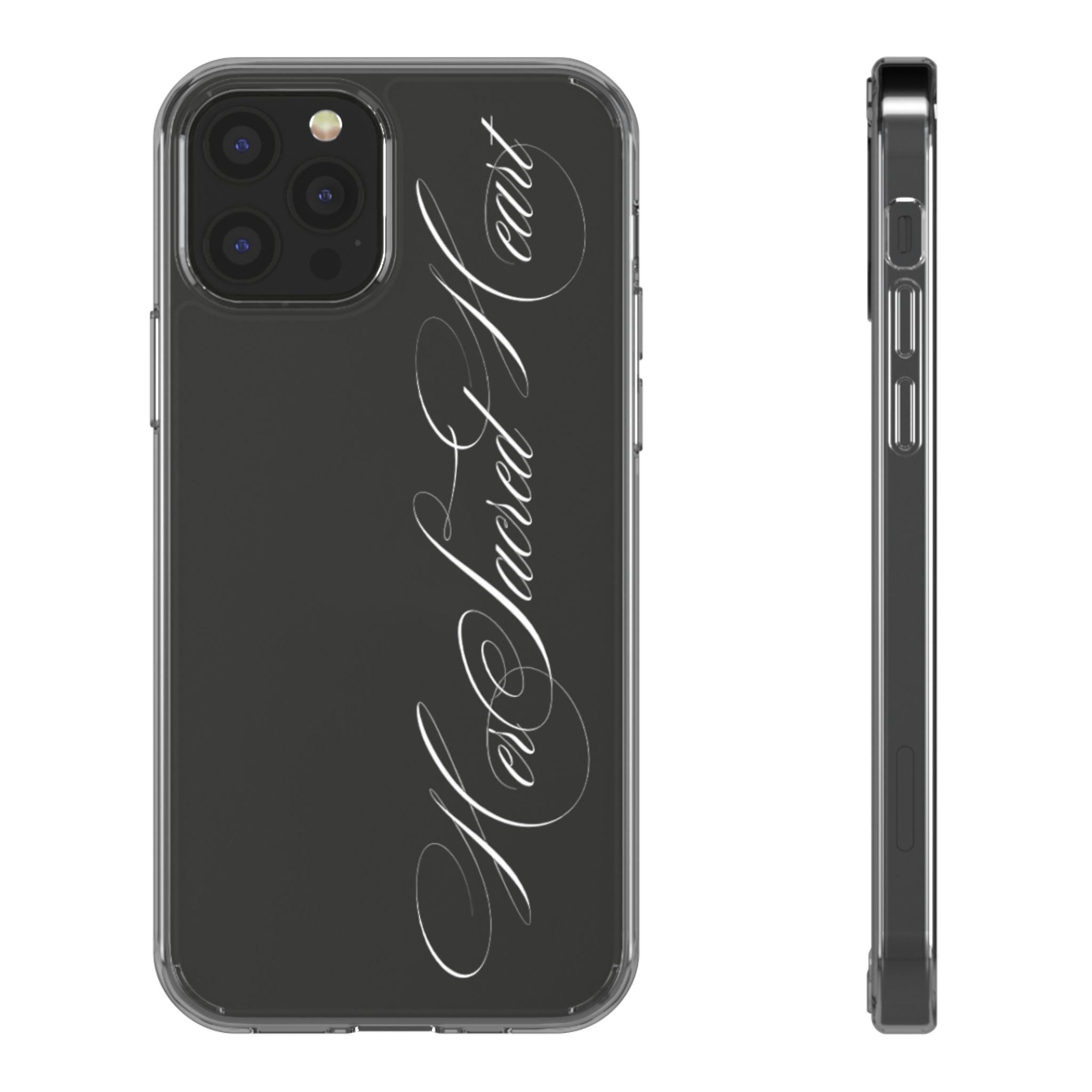 clear sacred heart case