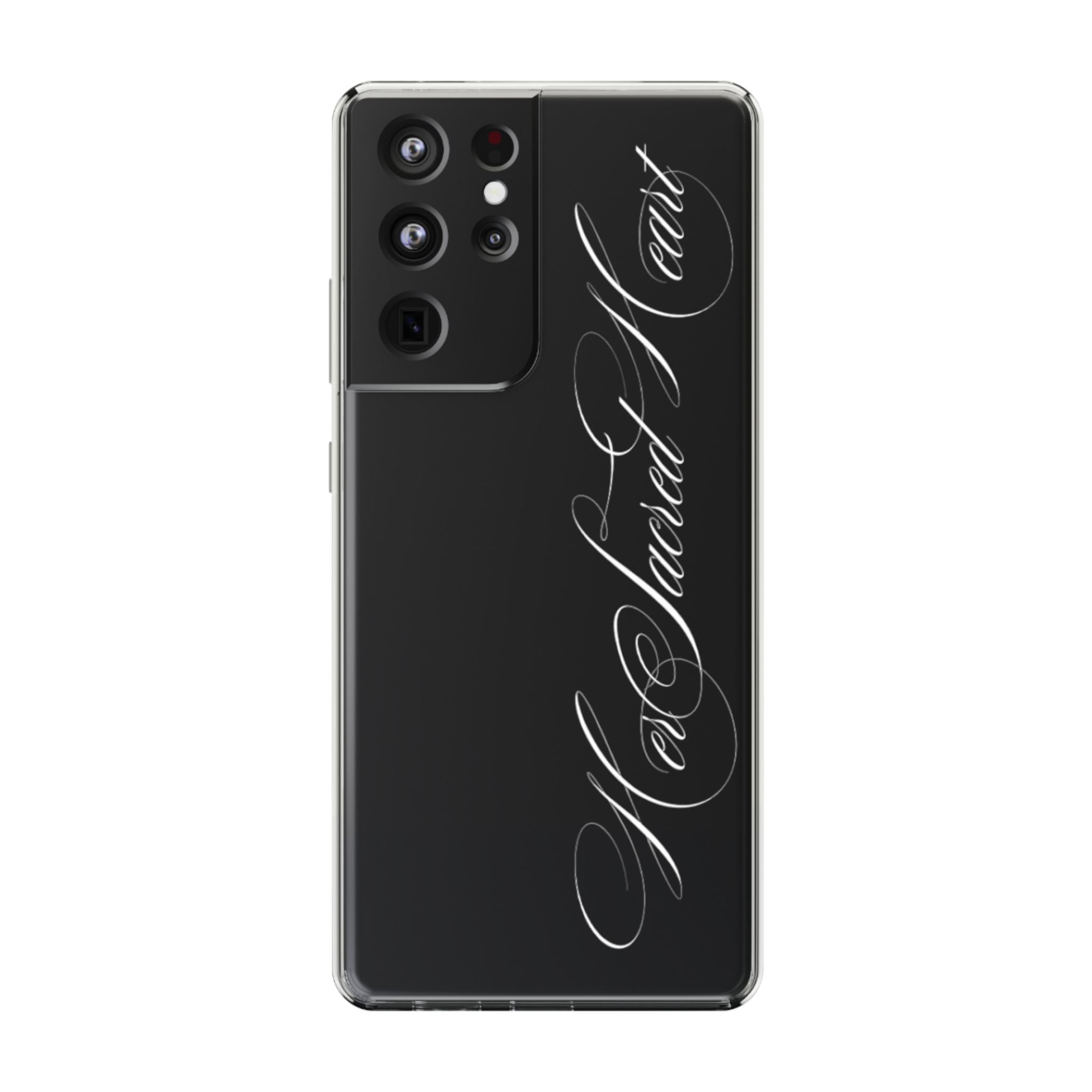 clear sacred heart case