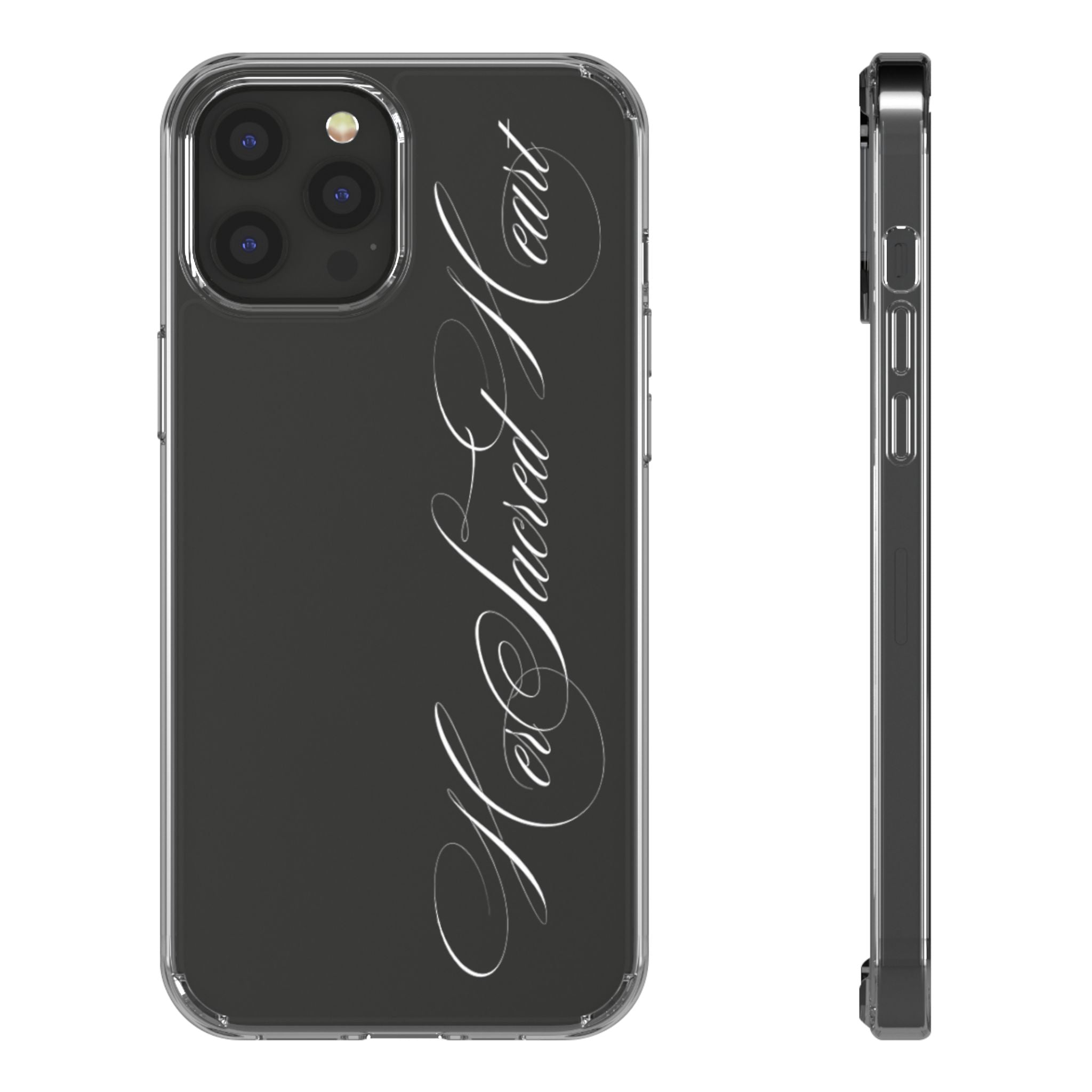 clear sacred heart case